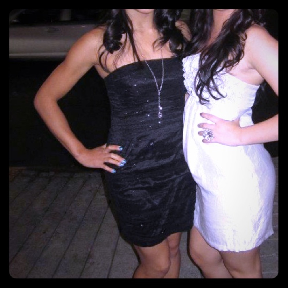 Sleeveless Sparkly Black Cocktail Dress